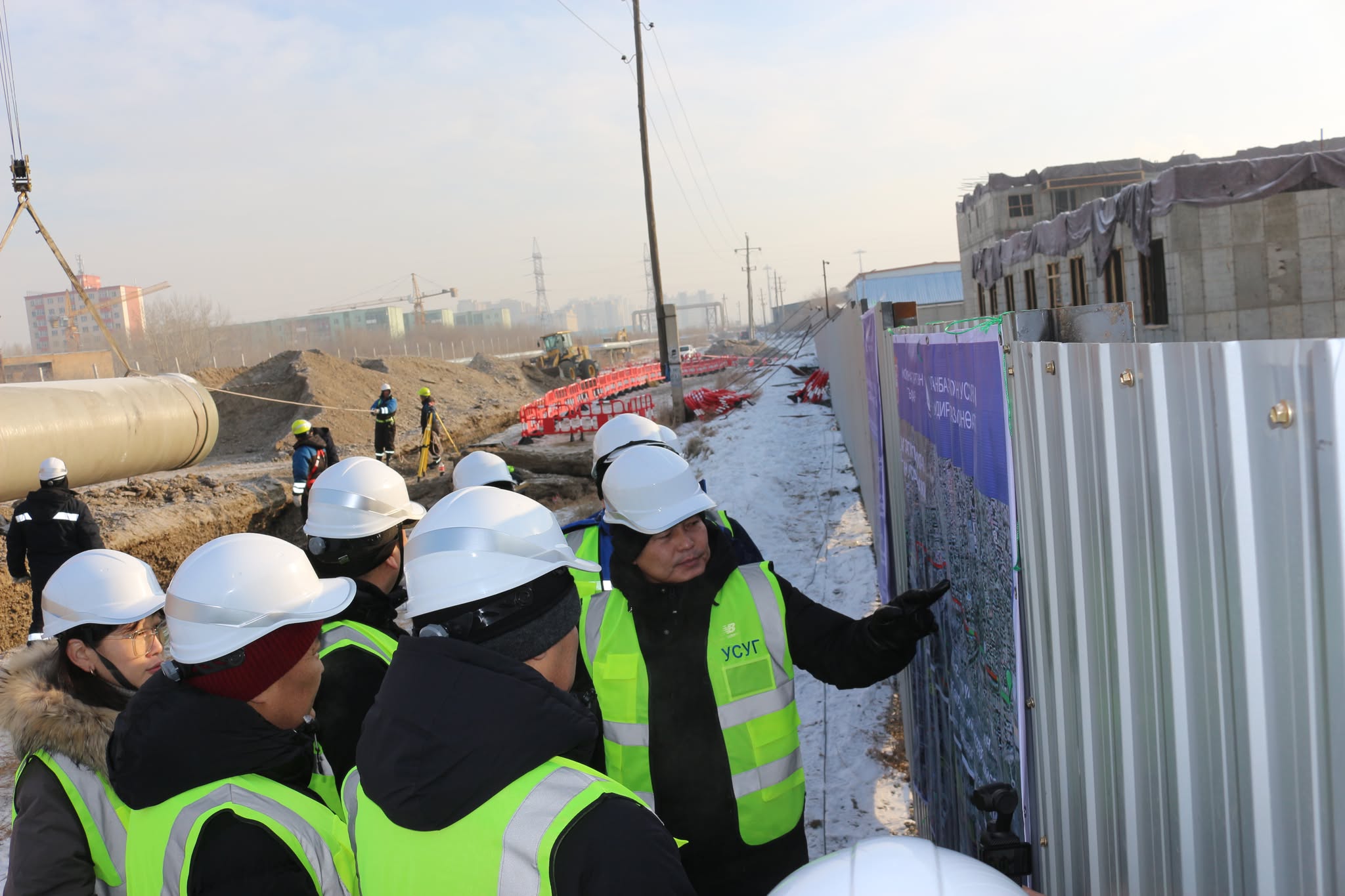 Х.Нямбаатар: Хоёр сарын хугацаанд бохир усны “Туул-1” коллекторын 1.6 км шугамыг угсарлаа