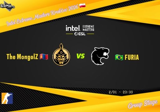 The MongolZ баг IEM Kraków тэмцээний хасагдах шатанд Бразилын FURIA-тай тулна