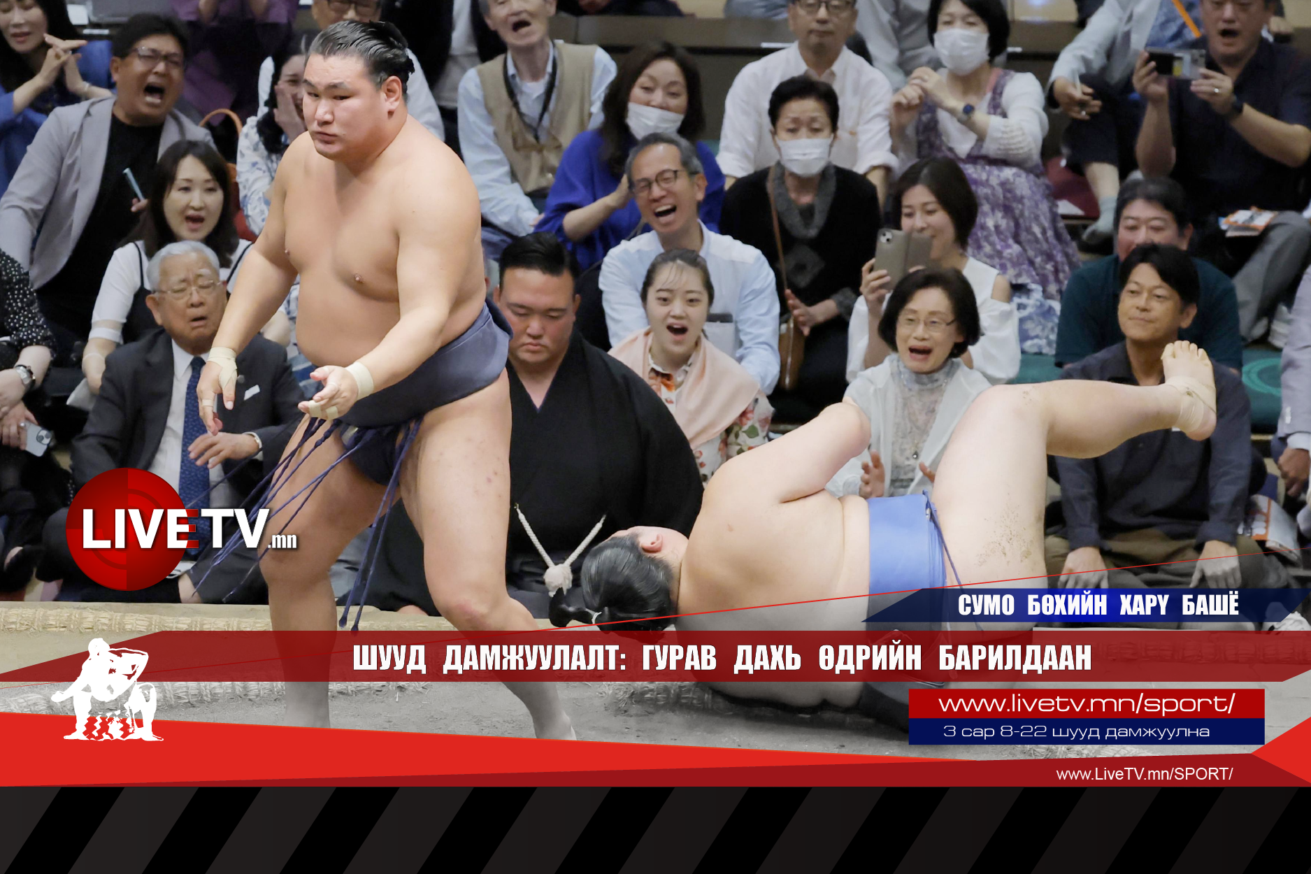 🔴 LIVE: Сумо бөхийн Хару башё /гурав дахь өдөр/
